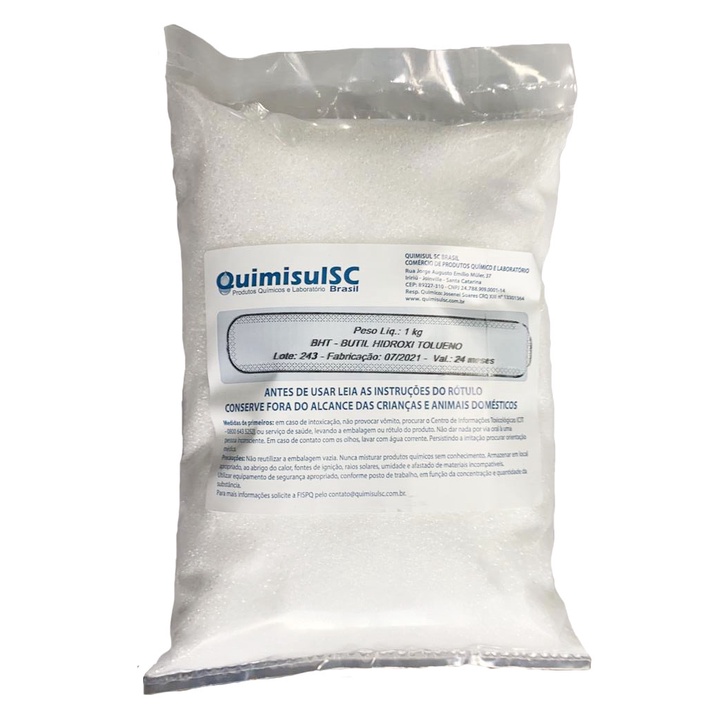 BHT - Butil Hidroxi Tolueno - 100g | Shopee Brasil