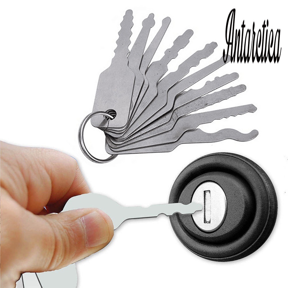 [AAAi] Conjunto De Chaves De 10 Pcs Para Abridor De Fechaduras De Carro De Dupla Face Ferramenta De Chaveiro Automático em Oferta na Shopee