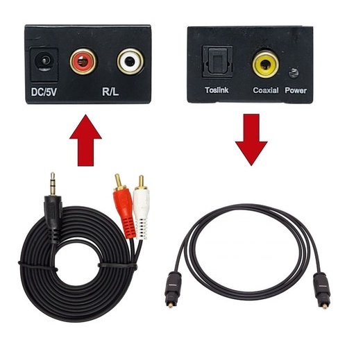 Conversor Som P2 De Celular P/ Sair Em Home/soundbar Óptico