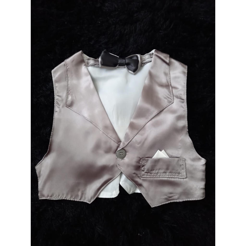 Colete cetim Festa Casamento bebe menino Gravata