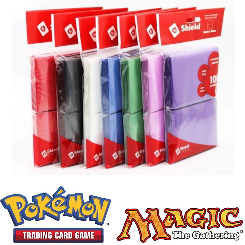 Sleeves Shield Standard 100 Unidades Central Magic Pokemon Protetor de