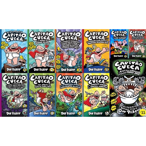 Capitão Cueca Do Volume 1 Ao 11 - Dav Pilkey