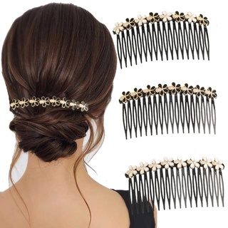 Fashion Retro Ponytail Clip Penteador De Rabo De Cavalo Cabelo Feminino Pearl Flower Barrette Hair Hairpin Acessórios
