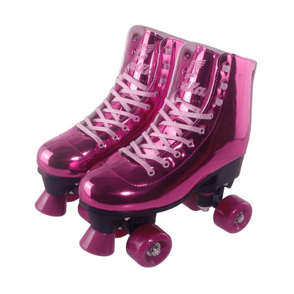 PATINS SHINE 04 RODAS AJUSTÁVEL ROSA - FÊNIX BRINQUEDOS