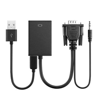 Conversor adaptador VGA para HDMI PC/TV