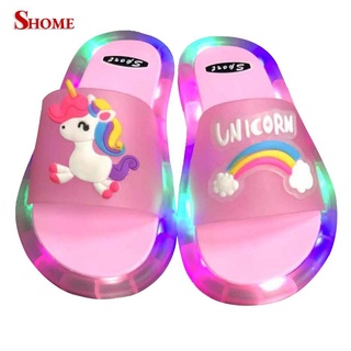 Sandália Infantil Com Led Que Acendem / Chinelos Luminosos