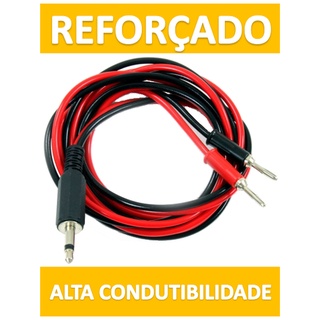 Cabo Tens Fes Portátil Plug P2 Qualidade Superior Reforçado - Fisioterapia - Estética - Eletroestimuladores