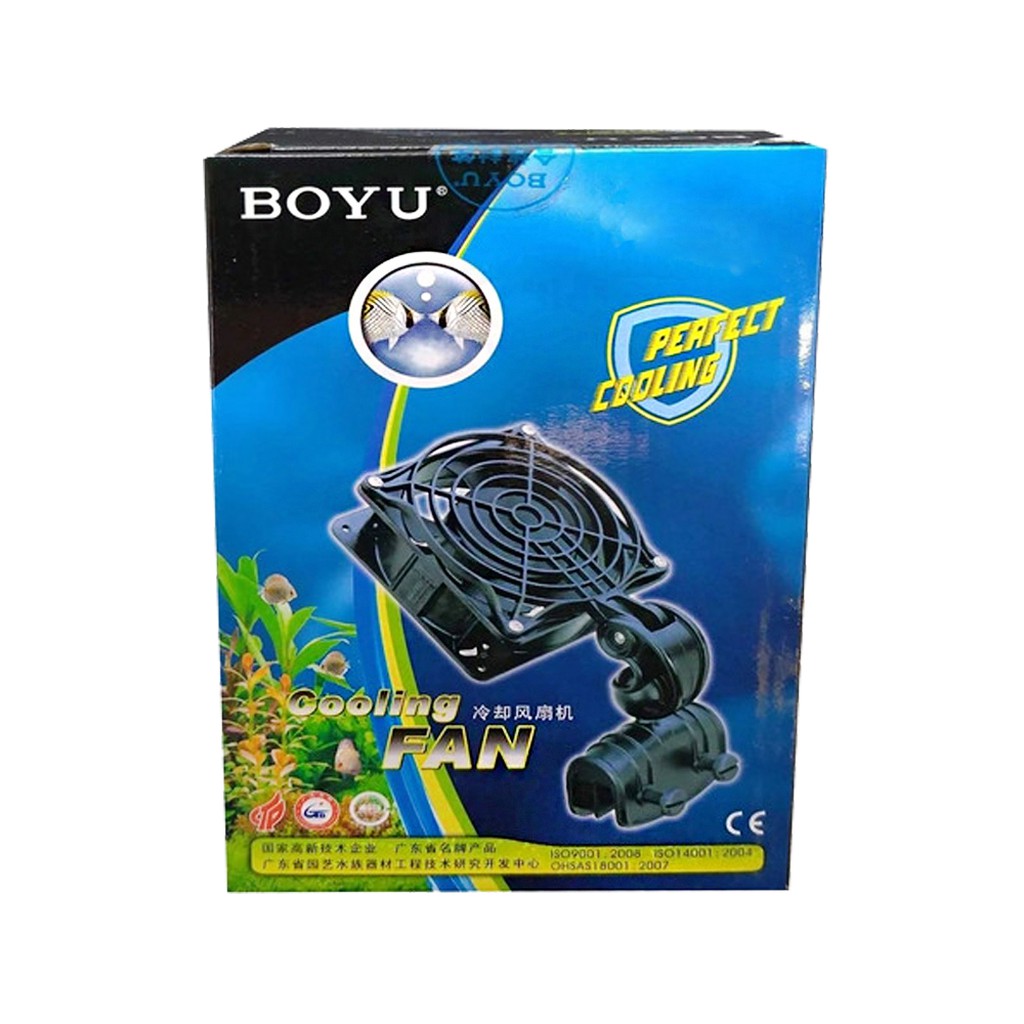 Mini Ventilador Refrigerador Boyu Fs-120 Com Haste Dobrável Aquário