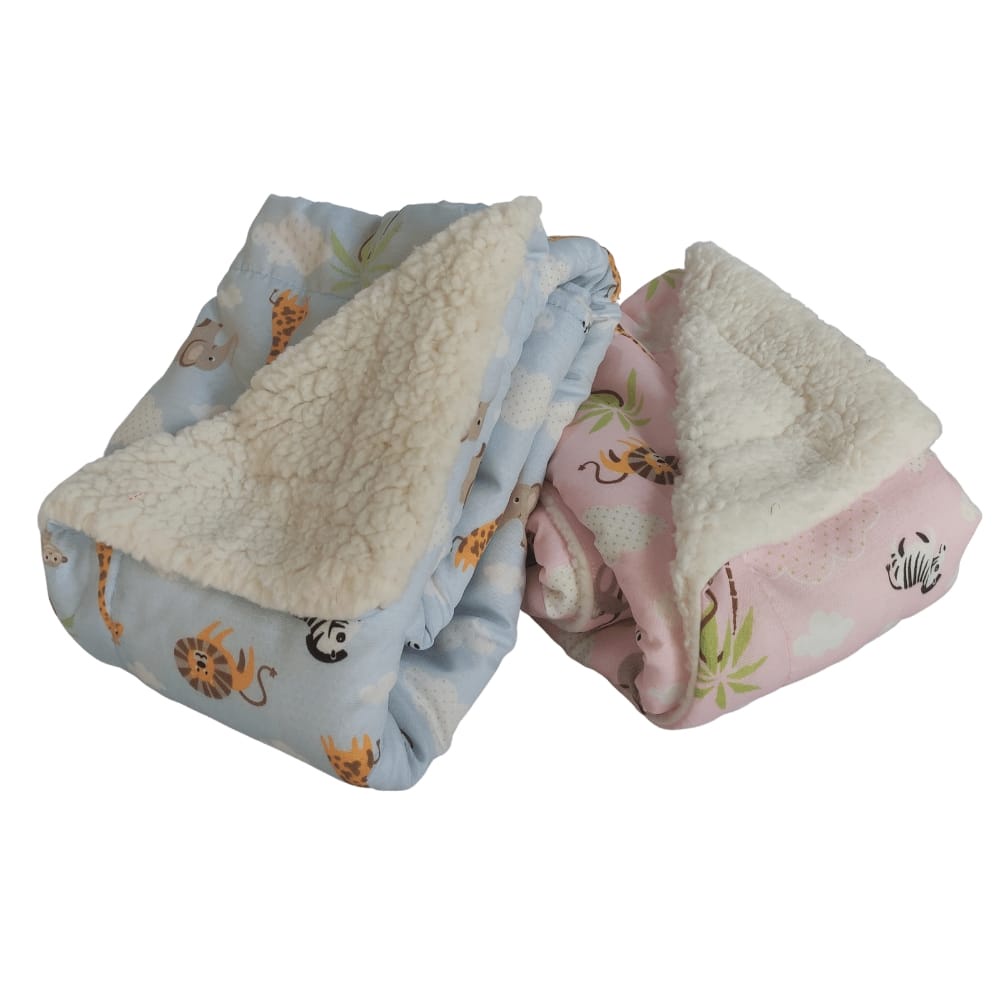 Enxoval De Bebê Mantinha Para Bebê De Sherpa Quentinha Menino Ou Menina