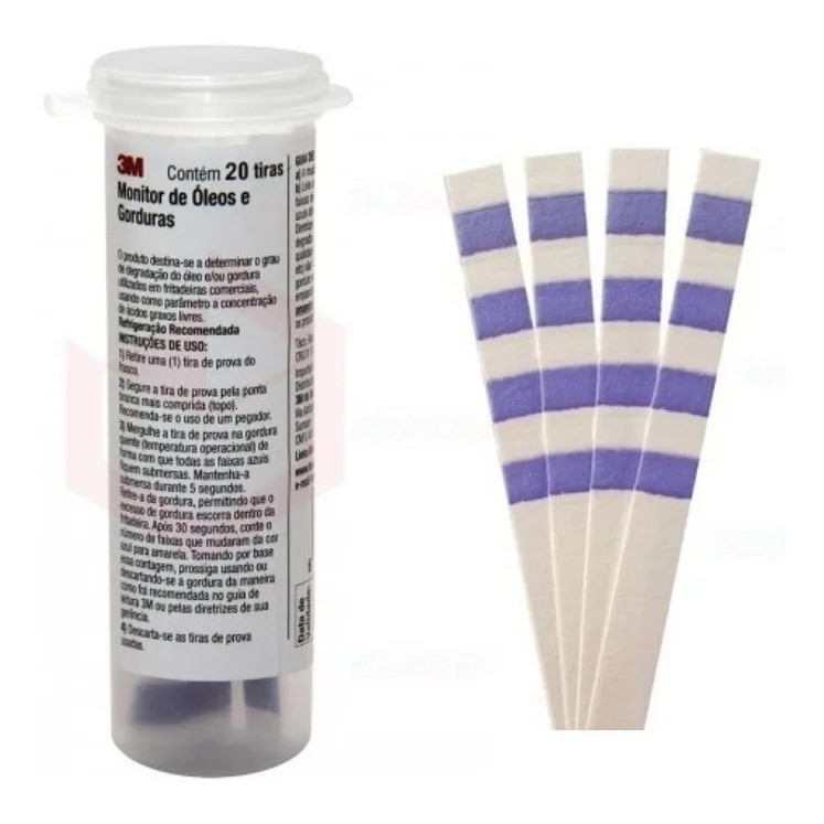 Monitor De Óleos E Gorduras 3M Frasco Com 20 Tiras