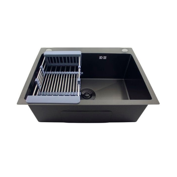 Cuba Inox Cozinha Calha Quadrada Gourmet 58x44cm Com Valvula