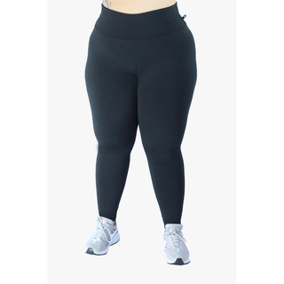 1 Legging Plus Size Suplex Poliamida Cós Alto