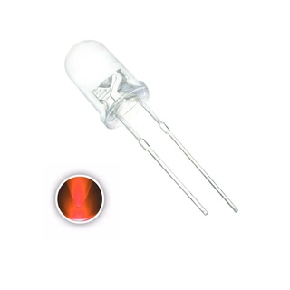 Led 5mm Laranja 10 Unidades 20ma para Circuito Integrado Esp8266 Arduino