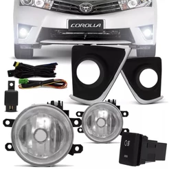 Kit farol auxiliar Milha Corolla 2014 a 2017 Mol Cromada Bmo SL-251010CR I
