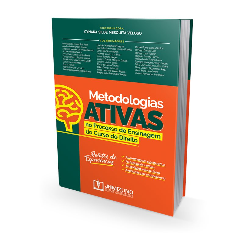 Imagem Metodologias Ativas no Processo de Ensinagem do Curso de Direito  - Livro Advogado Professores Metodo OAB Concursos Públicos Ensino Ciência Jurídico