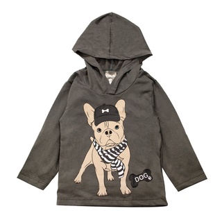 Conjunto Longo Chumbo com Camisa e Calça Bulldog Bebê Masculino - Ollelê Little