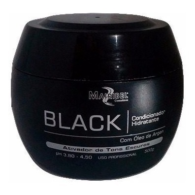 Creme Matizador Black Mairibel Óleo De Argan Pt500g