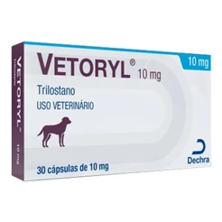 Vetoryl 10mg 30 Cápsulas Dechra Trilostano Cães
