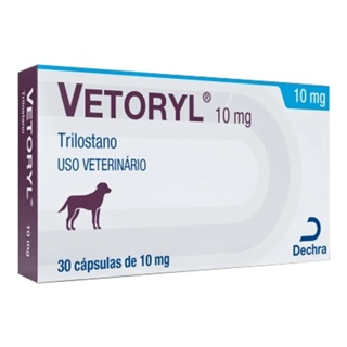 Vetoryl 10mg 30 Cápsulas Dechra Trilostano Cães em Oferta na Shopee
