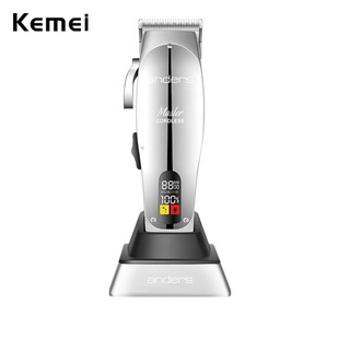 Kemei 12480 Profissional Mestre Barber Shop Máquina De Corte De Cabelo Aparador Lâmina De Lítio-Ion Ajustável