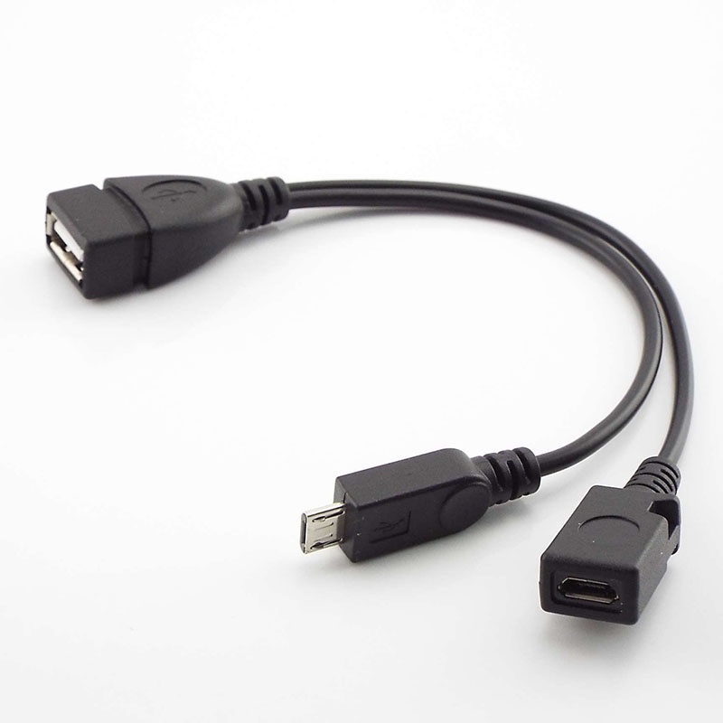 2 Peças Adaptador Cabo OTG Terminal Porta USB para Fire TV 3 ou Fire