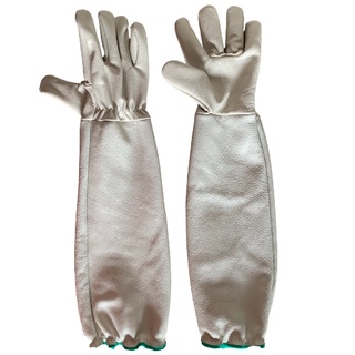Luva Vaqueta Cano Longo Punho 40 cm Com Elástico no punho - Epi Segurança Apicultura Apicultor Abelhas Obra Construção Serviços Gerais - Couro Premium em Oferta na Shopee