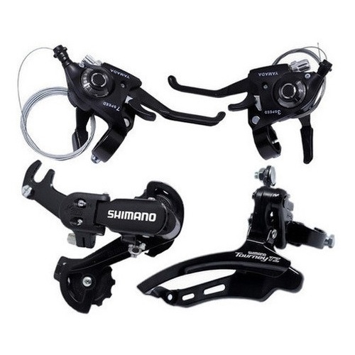 Kit 21v Câmbio Shimano Bike Alavanca Passador Rapid Fire Cgs