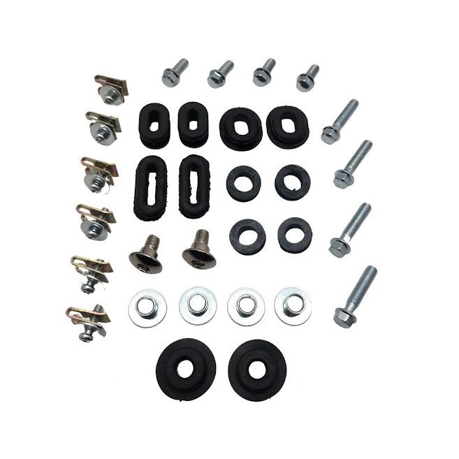 Kit Parafusos/Presilhas/Borrachas/Coxin Carenagem Fan Até 08