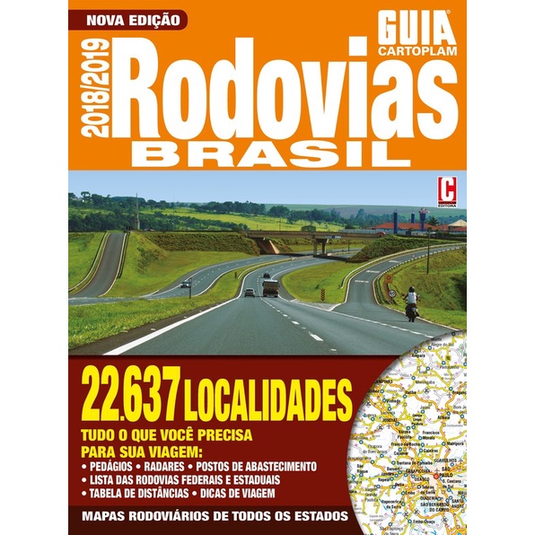 Guia Cartoplam: Rodovias Brasil 2018/2019 em Oferta na Shopee