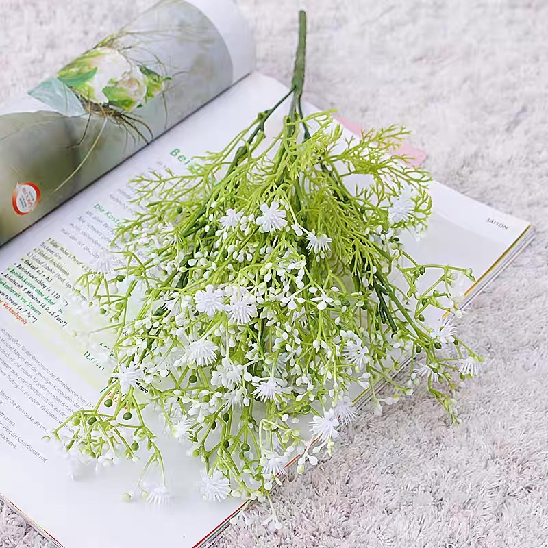 Plantas Gypsophila Artificial Floral Folhagem Decoração Arranjos, Decorar Festas mato e planta verde