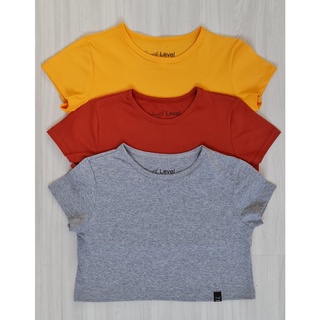 Kit 3 Cropped Feminino Camiseta 100% Algodão Tendência Varias Cores Direto Da Fabrica