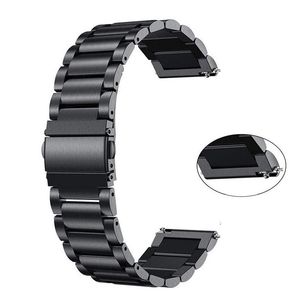 Pulseira Smartwatch Relogio Inteligente Smartband Inox 20mm 3 Elos
