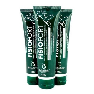 Kit 6 Pomada Massageadora Fisiofort Bio Instinto