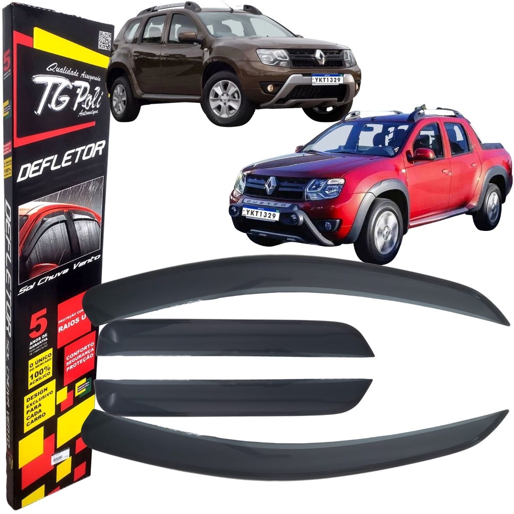 Calha De Chuva Defletor Tg Poli Oroch Duster 1ª Geração 2011 2012 2013 2014 2015 2016 2017 2018 2019 2020 2021
