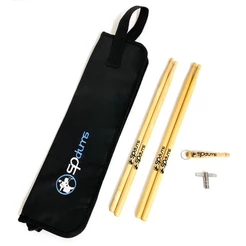 Capa Bag Porta Baquetas Sp Drums + 2 Baquetas 5a + Brindes