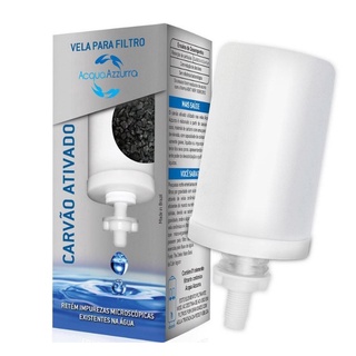Vela Para Filtro Barro Refil Gravidade Carvão Ativado AcquaAzzurra Cerâmico