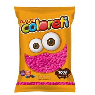 Confete De Chocolate Coloreti Colorido Rosa 300g - Jazam