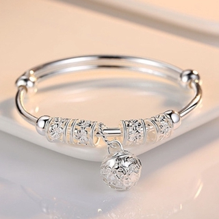 Pulseira Feminina Com Contas Prata Esterlina 925 Para Mulheres / Joias / Presentes