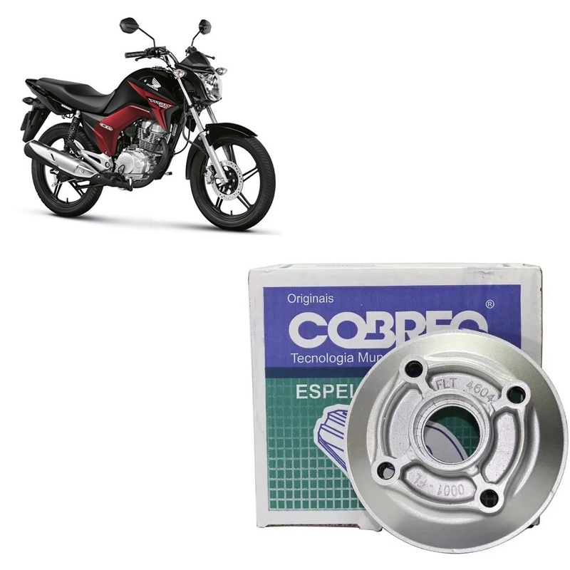 Suporte Coroa Flange Roda Traseira Cobreq Cg Titan Fan 150 Mix Flex Ks Es Esd Ex Cobreq - 0001-FL