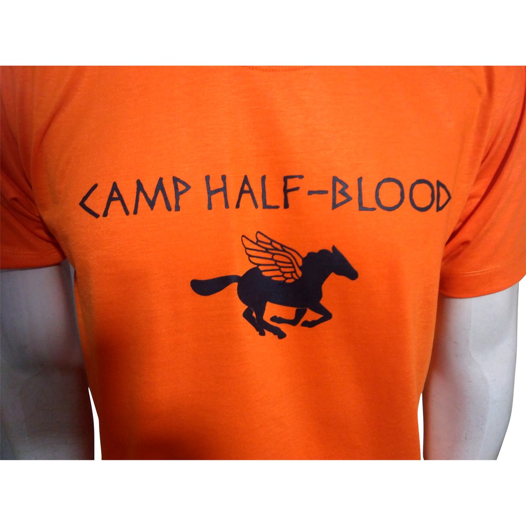 Camiseta Camp Half Blood Acampamento Meio-Sangue Percy Jackson Cor Laranja  no Shoptime