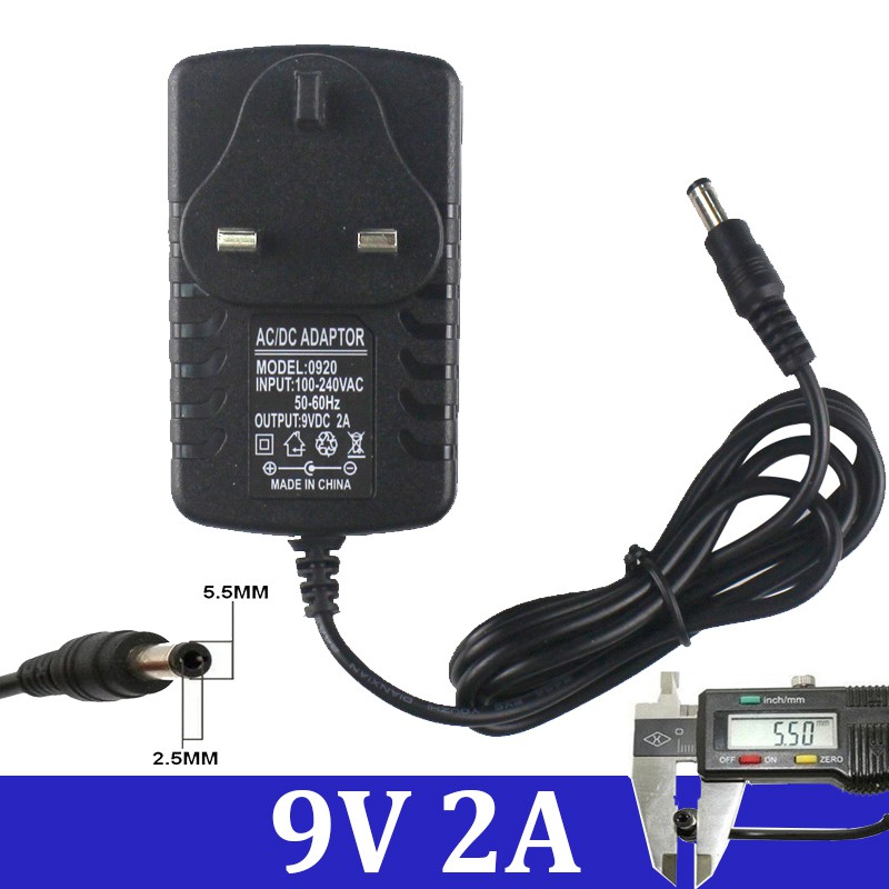 Adaptador 9V 2A 5.5 * 2.1mm Para Boss Katana-Mini Amplificador De Guitarra Alimentado Carregador De Energia