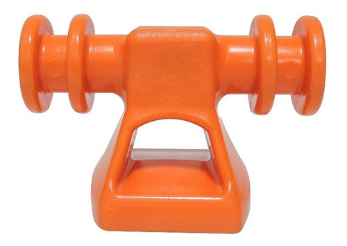 Suporte Roldana Isolador 4 Vias/ranhuras (20 Unid Laranja)