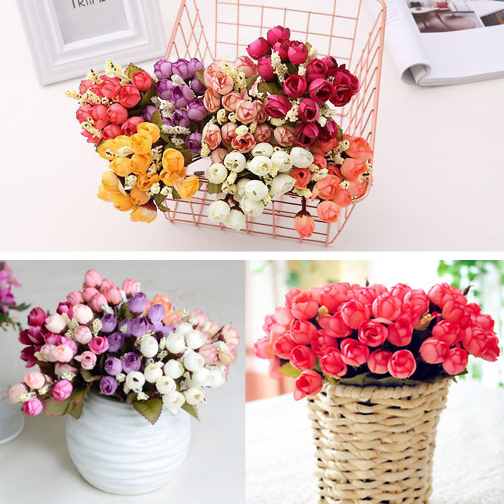 Mini Botão de Rosa artificial P/ Decoração Casamento, Arranjos, Decorar Festas e casa em Oferta na Shopee