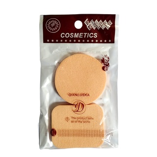Kit 2 Esponjas para Maquiagem Látex importação Qianluska WL-056