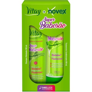 Shampoo e Condicionador Vitay Novex Super Babosão 300ml