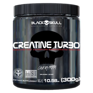 Creatina Turbo 300g - Black Skull / Caveira Preta em Oferta na Shopee