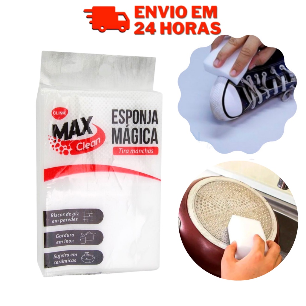 Esponja Magica Tira Manchas Promocao 10x7x3 Cm Oferta Relampago