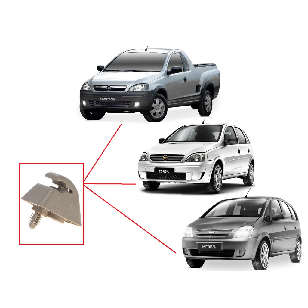 Suporte Para-Sol Corsa Meriva Montana Chevrolet 93264739  GM