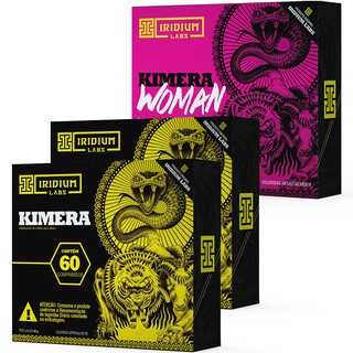 Kit Termogênico 2x Kimera Thermo 60 comps e Kimera Woman 60 caps - Iridium Labs