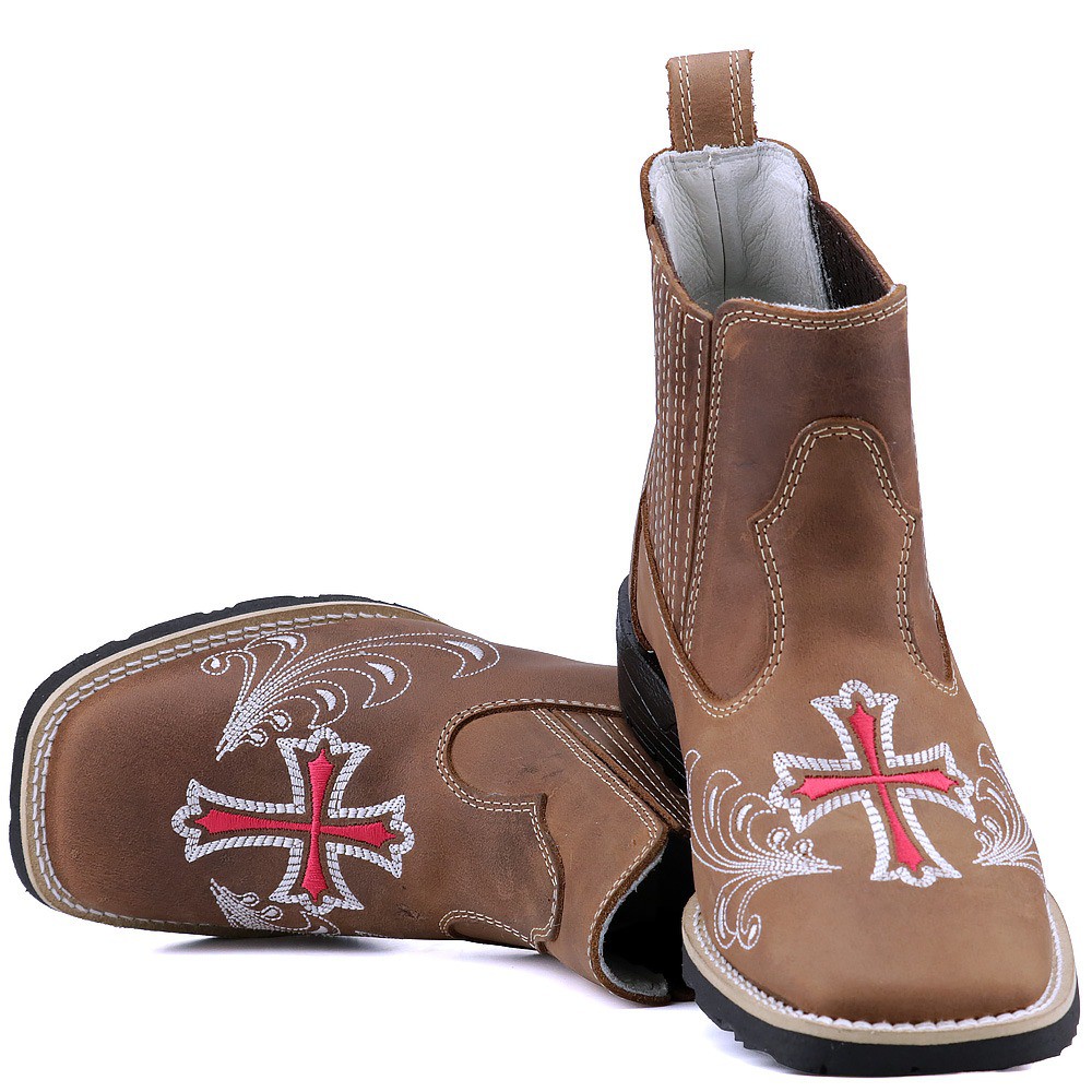 Bota Botina Confortavel Feminina